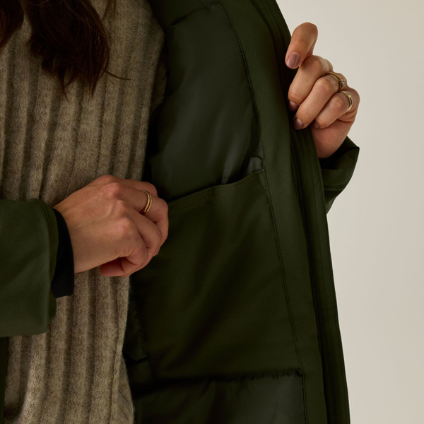 Regatta Womens Janna Waterproof Long Length Insulated Jacket - Dark Khaki