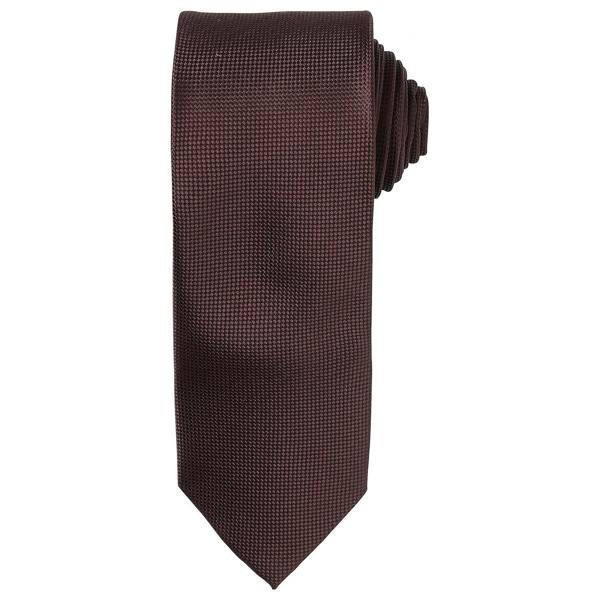 Premier Unisex Adult Micro Waffle Tie - Brown