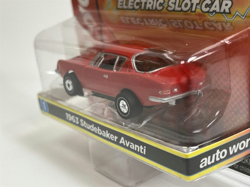 Auto World Slot Cars 1963 Studebaker Avanti Red Thunderjet Ultra G HO Slot Car Auto World SC367-1