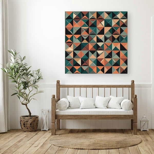 Warren Reed Geometric Print Pattern Canvas