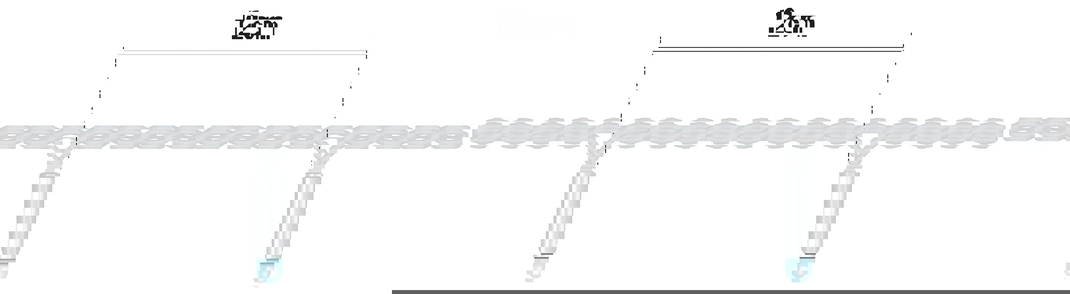 Eagle Connect String Lights White Rubber IP65 5m/40 LED Cool White