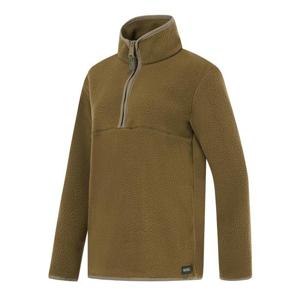 Regatta Womens/Ladies Frankie Borg Half Zip Fleece - Bark Green - 