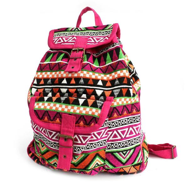 Serano Jacquard Bag - Pink Backpack