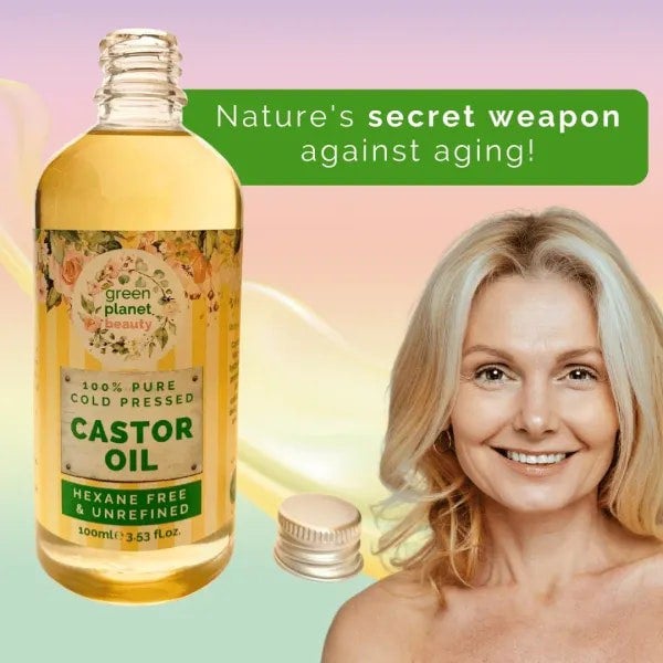Green Planet Beauty Pure Cold Pressed Castor Oil, Hexene Free