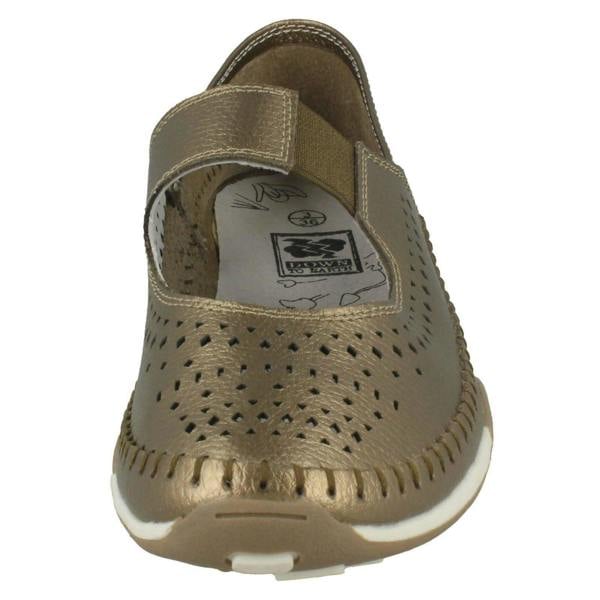 Down to Earth Ladies Down To Earth Elastic Upper Strap Shoes