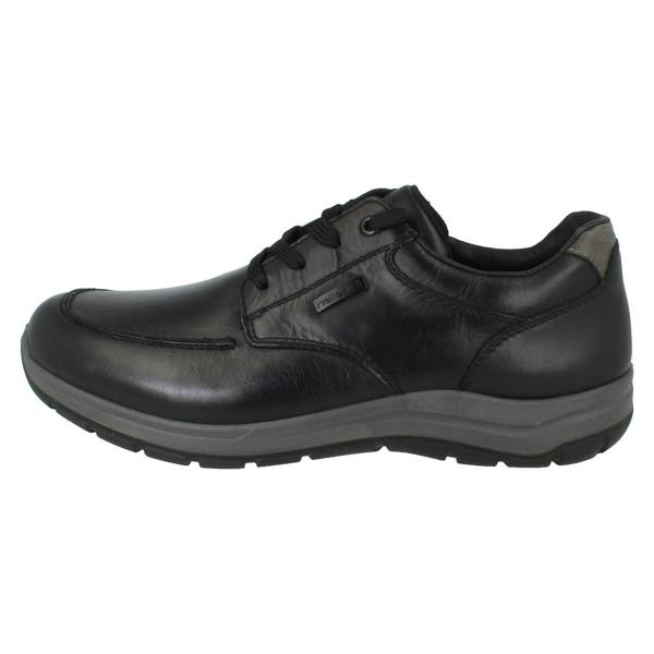 Rieker Mens Rieker TEX Zip Detailed Extra Wide Lace Up Shoes 03607