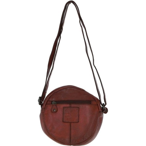 'Rifugio in Pelle' Leather Round Crossbody Bag: GR-6117S