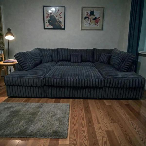 Snug Furniture Large Jumbo Cord Cinema Sofa
