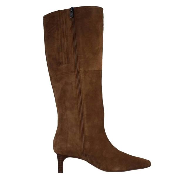 Clarks Ladies Clarks Thin Block Heeled Knee High Boots Edina Tall