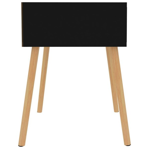 Berkfield Bedside Cabinet High Gloss Black 40x40x56 cm Engineered Wood