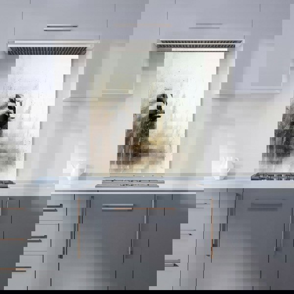 Warren Reed - Designer Badger Watercolour Kitchen Splashback