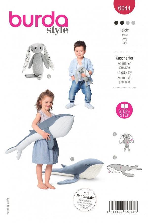 Burda Sewing Pattern 6044 Toys , One Size - Easy