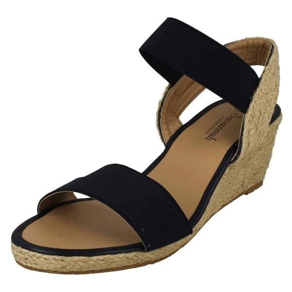 Savannah Womens Savannah Slip On Wedge Heeled Sandal F2297
