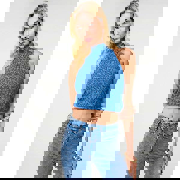 Pink Vanilla Lace Halter Neck Top