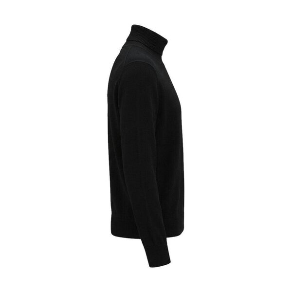 BOSS Akiro Roll Neck Logo Jumper Black