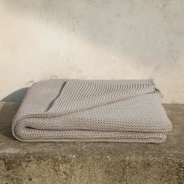 Wyld Haus Pa Tung Double Grey Knitted Throw