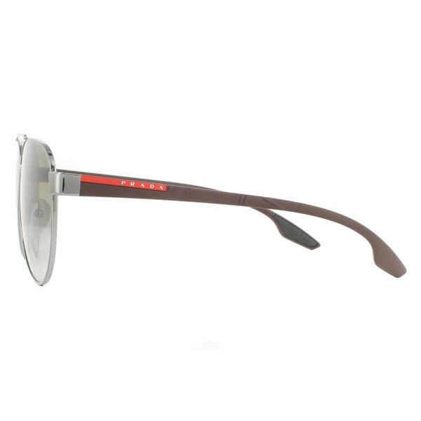 Prada Sport Sunglasses PS54TS 5AV1X1 Gunmetal Green Gradient 61mm
