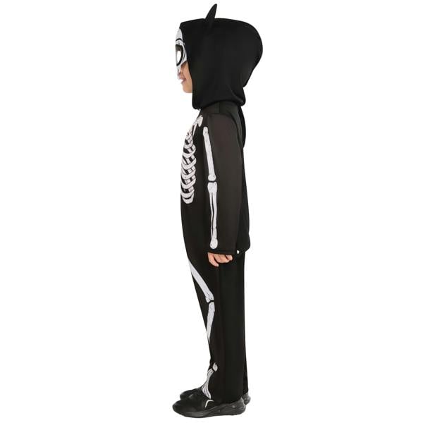 Bristol Novelty Childrens/Kids Skeleton Bat Costume - Black/White - 
