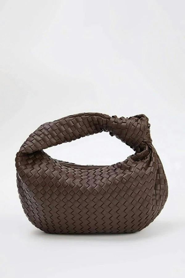 WOVCOR Women's Mini Shoulder Bag with Knitted Details