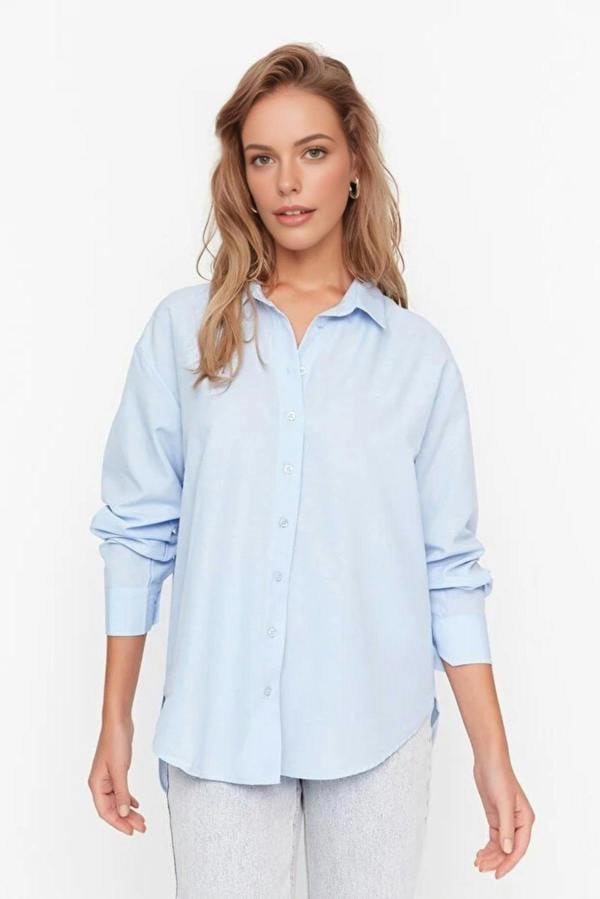 WOVCOR Loose Fit Cotton Woven Shirt