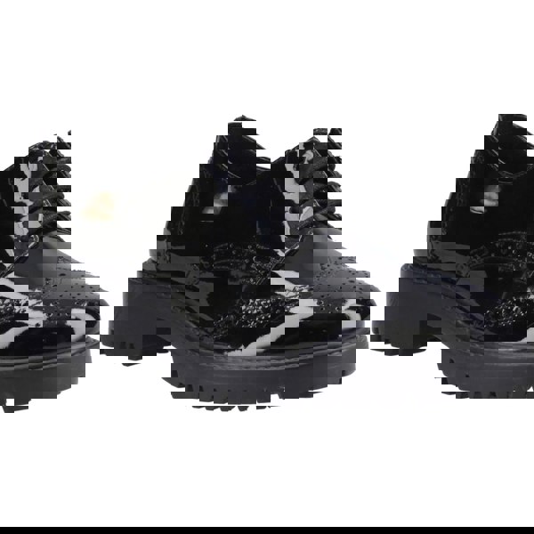 Hush Puppies Athena Patent Leather Girls's Black Brogues