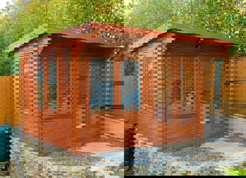 Shire 10x12 bucknells log cabin 28mm Cladding - Best Shed