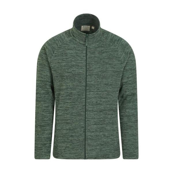 Mountain Warehouse Mens Snowdon II Full Zip Fleece Jacket - Green - 