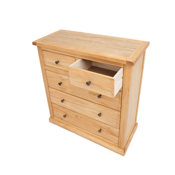Cabinet Bits Lucca 5 Drawer Chest of Drawers Brass Knob