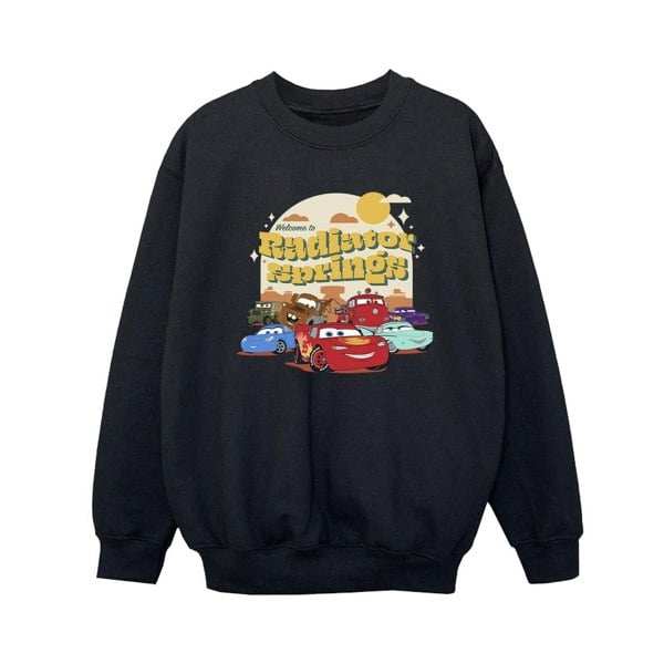 Disney Boys Cars Radiator Springs Group Sweatshirt - Black