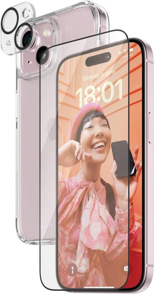 PanzerGlass Panzer Glass Powerful 3 in 1 Bundle Pack for iPhone 15 6.1" - B1172+2809