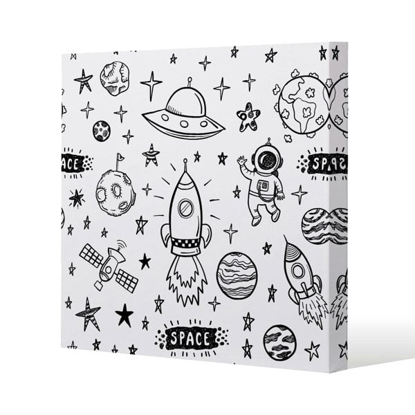 Benjamin Tate Design Doodle space (Canvas Print)