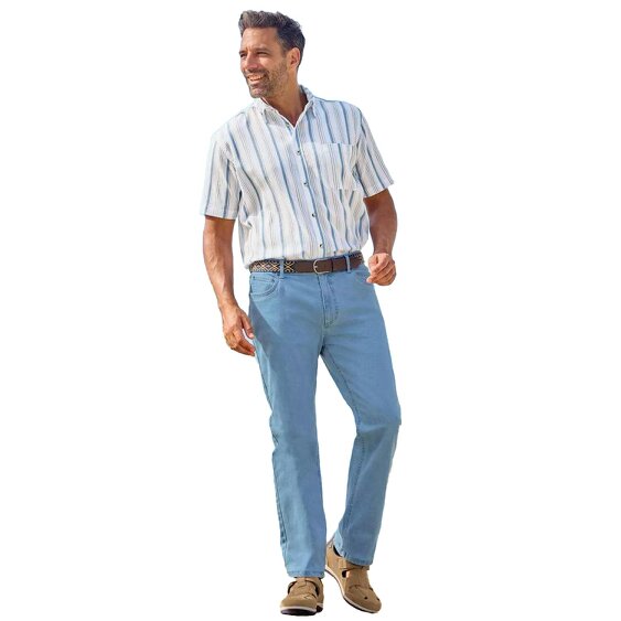 Atlas For Men Mens Stretch Jeans - Light Blue