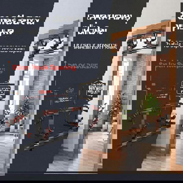 Centra Pull Up Bar Doorway Chin Up Bar Easier Strength Trainer Resistance Band