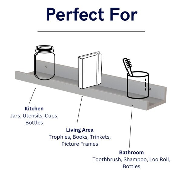 Core Products Dura Display Shelf Kit, Lipped Edge, Foiled Finish
