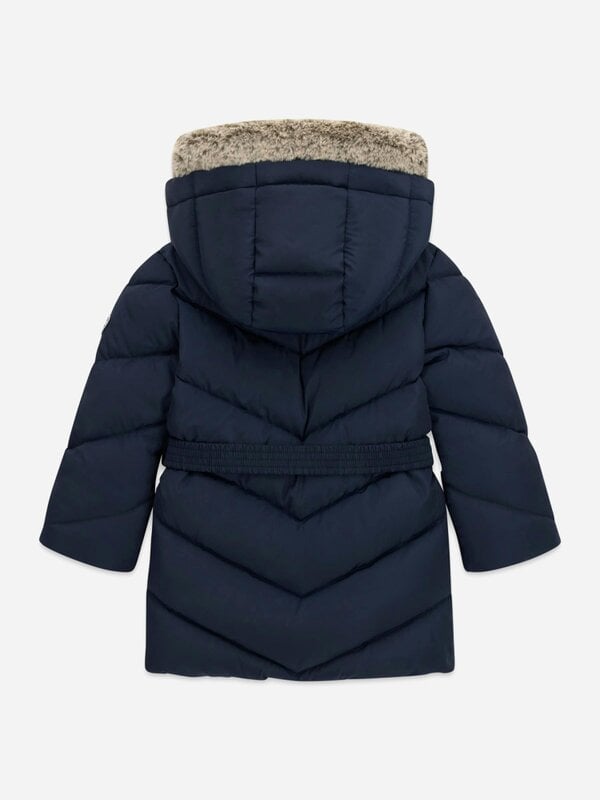 Guess Girls Hooded Puffer Jacket in Navy
