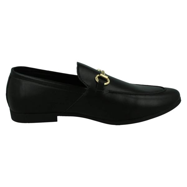 Thomas Blunt Mens Thomas Blunt Slip On Loafer Shoes With Metal Trim A1133