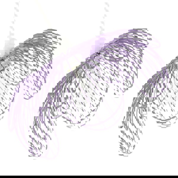 Mate Lilac Metal Wire Overlapping Petal Ceiling Pendant Light Shade Image 5