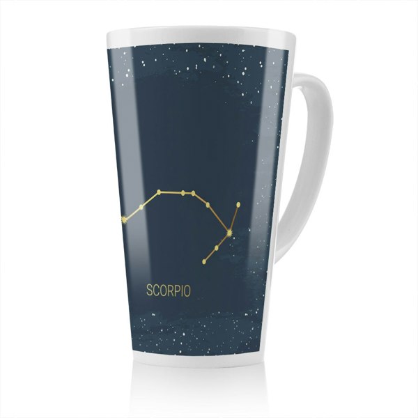 Benjamin Tate Design Gold Scorpio Dining Latte Mug