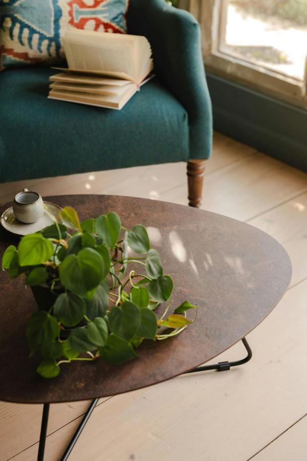 Statement Furniture Bergen Small Coffee Table in Warm Rust Colour