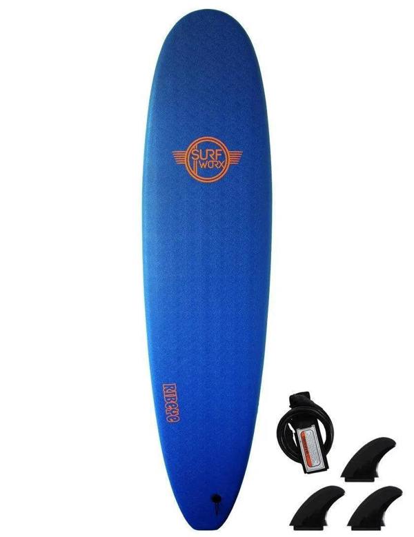 Surfworx Ribeye Mini Mal soft surfboard 7ft 0 - Navy 7'0 Foot