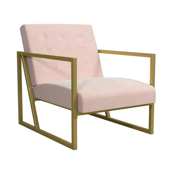 Dorel Home Lexington Modern Chair in Pink