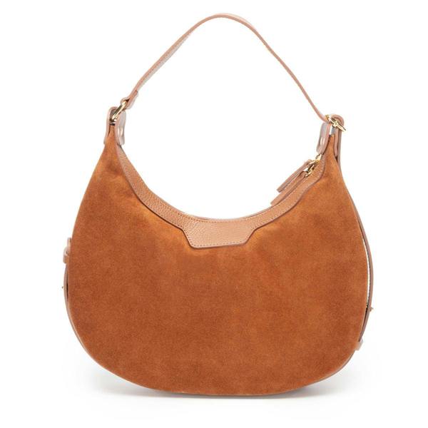 Elie Beaumont Crescent Suede Bag - Tan