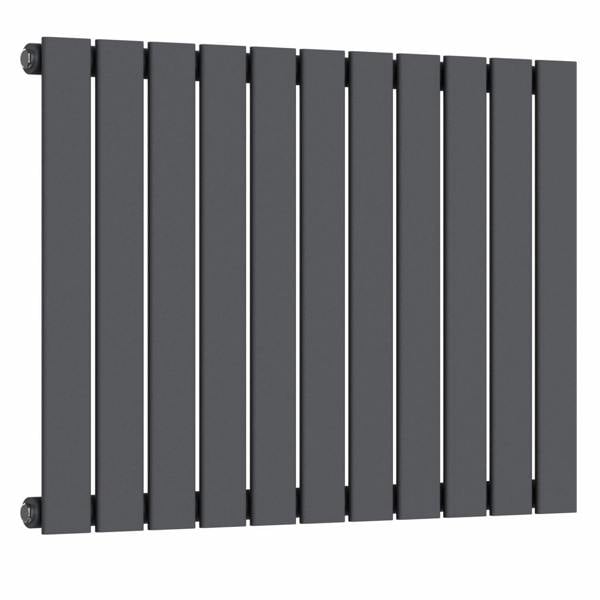 MYHOMEWARE Anthracite Gray 832 x 600 mm Modern Vertical Flat Panel Designer Radiator Single Panel Radiator Heater