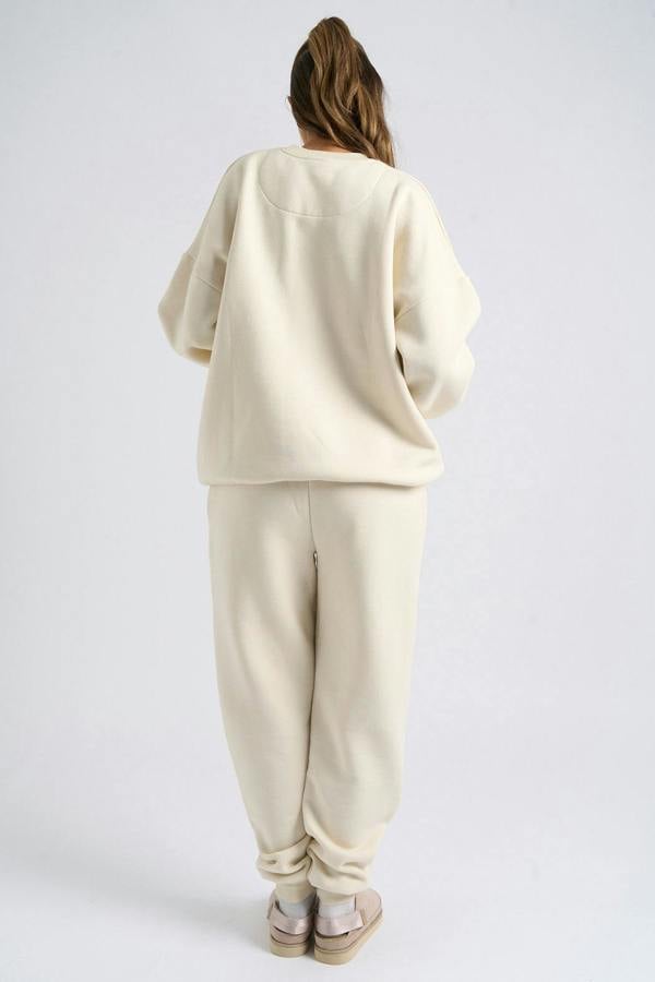 Urban Bliss Cream Cuffed Jogger