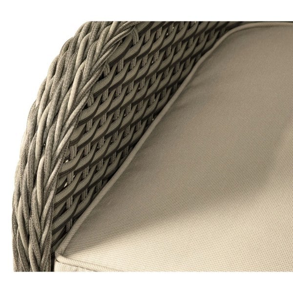 Premium 2 Seater Garden Coffee Table Set - 2pc Rattan Wicker Sofa Chair Cushions - LoopsDirect
