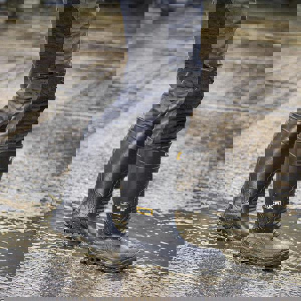 JCB Hydro Master Mens S5 Safety Rigger Steel Toe/Midsole Wellie Boots