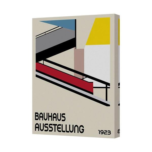 Benjamin Tate Design Bauhaus Ausstellung 1923 Modernist Poster Canvas Print