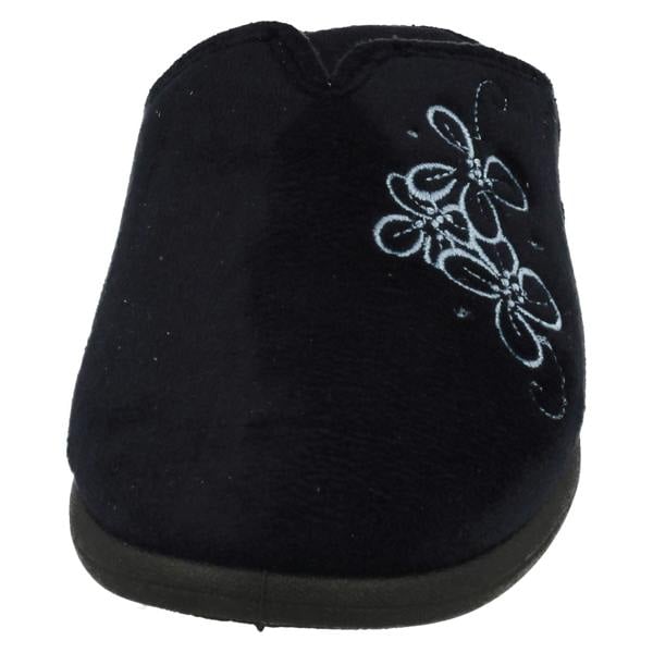 Padders Ladies Padders Wedge Heel Slipper Sable
