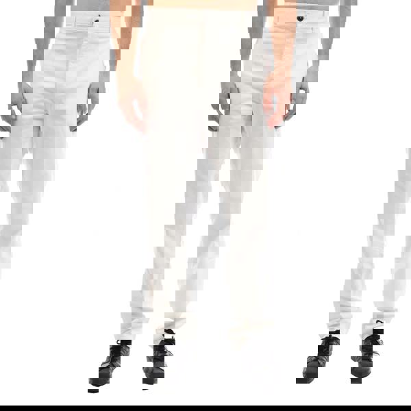 Boss Mens Satin Stretch Slim Chinos - Natural - 