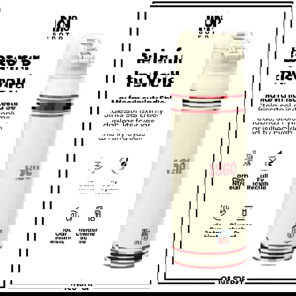 ION8 NFL x ION8 Insulated Steel Water Bottle, NFL Chiefs, 750ml (24oz)